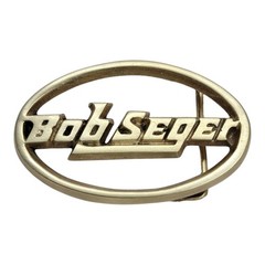 Vintage 1978 Bob Seger Solid Brass Belt Buckle Baron Buckle Rock Band Logo 70s