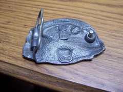 New C&J Belt Buckle 1088 DIESEL & LOCOMOTIVE SCENE PEWTER Broadway Limited 1987