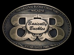 TG03110 NOS **BASICALLY BUCKLES COLLECTORS MAGAZINE** SOLID BRONZE BELT BUCKLE