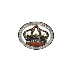 Women&rsquo;s Belt Buckle Crown Enamel Rhinestone Bling Y2k