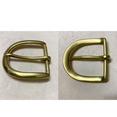 Solid Pure Copper Solid Belt Buckle Oval Center Bar Buckle – Fits 1-1/2&Prime; Belt