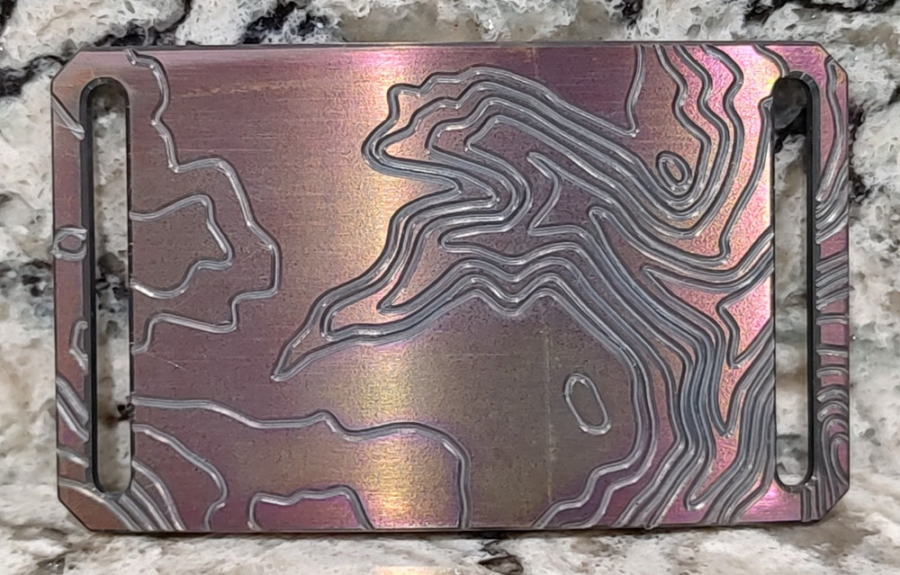 GRIP6 BELT BUCKLE – TITANIUM CONTOUR in LIGHT PURPLE – WOMEN / MEN 1.5 INCH WIDE