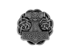 Vintage Thor Hammer Belt Buckle Viking Metal Art Thor Jewelry Viking Antique