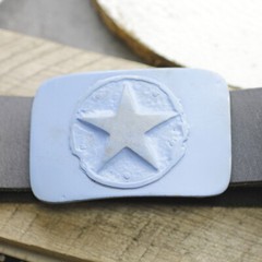 Belt buckle star belt fasteners removable buckle for leather belt 4 cm gs19