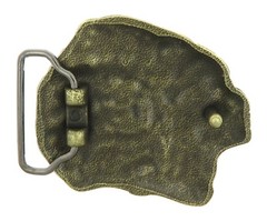 Bronze American Indian Chief Head Western Indian Metal Fashion Belt Buckle