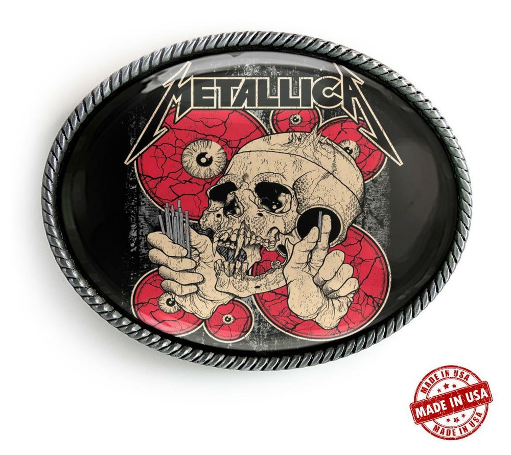 Metallica 80&rsquo;s Heavy Metal Band Handmade Artisan Belt Buckle