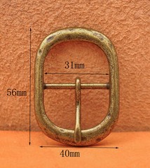 Men Vintage Retro Brass Classic Pin Center Bar Metal Belt Buckle Fit 31MM Straps