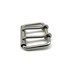 Roller Buckle Stainless Steel Rolling Bar Buckle Dog Collar Fasten Buckle 50mm
