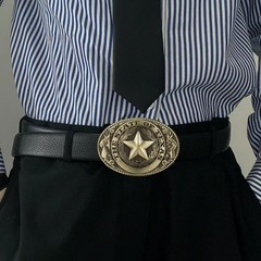 KDG Western Cowboy Belt Buckles Men Vintage One Size, 3-bronze Texas Star