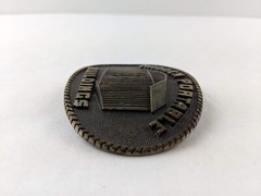 Vintage Madden Portable Buildings Solid Brass Belt Buckle Handmade Classic