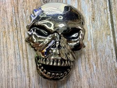 Creepy Skull Open Mouth Halloween 3D Gothic Punk Dimensional Belt Buckle