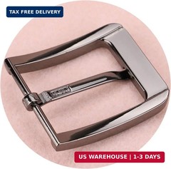 1.5 Inches (38-40 mm) Belt Buckle Single Prong Square Replacement Buckle for Men