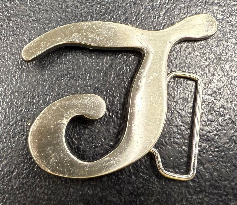 Bold Capital “J” Cut-Out Belt Buckle – Personalized Style Statement!