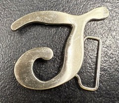 Bold Capital “J” Cut-Out Belt Buckle – Personalized Style Statement!