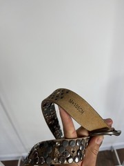Vintage Studded Punk Rock Belt 105cm 41in Goth Metal Rivet Buckle