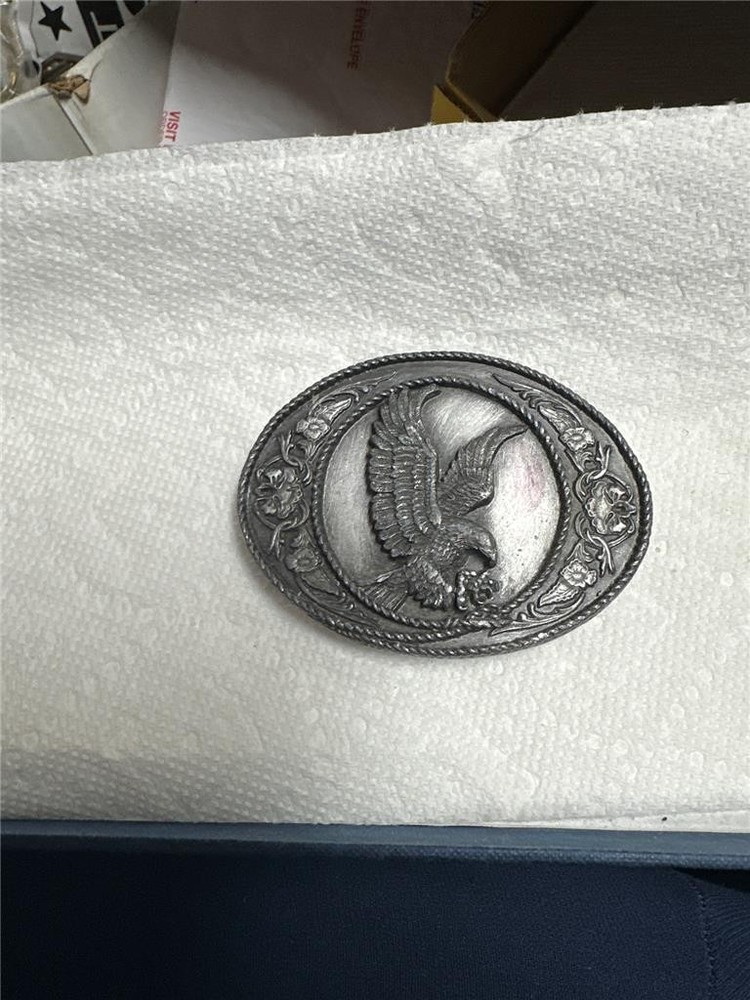 Vintage 1991 Siskiyou Landing Eagle Belt Buckle G-5