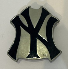 MLB Pewter Belt Buckle New York Yankees Genuine Merchandise