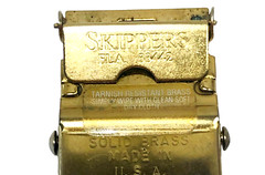 Brass Belt Buckle Crown Anchor USA Men&rsquo;s Nautical Boating Navy VTG Skippers FLA