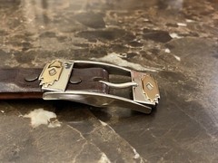 James Reid 14k Gold .925 Sterling silver blanket belt buckle set ✅