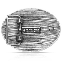 Montana Silversmiths Attitude Desert Moon Cactus Western Oval Belt Buckle