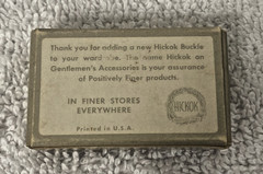 Vintage Hickok USA Small Gold Tone Basic Uniform Military Style Belt Buckle