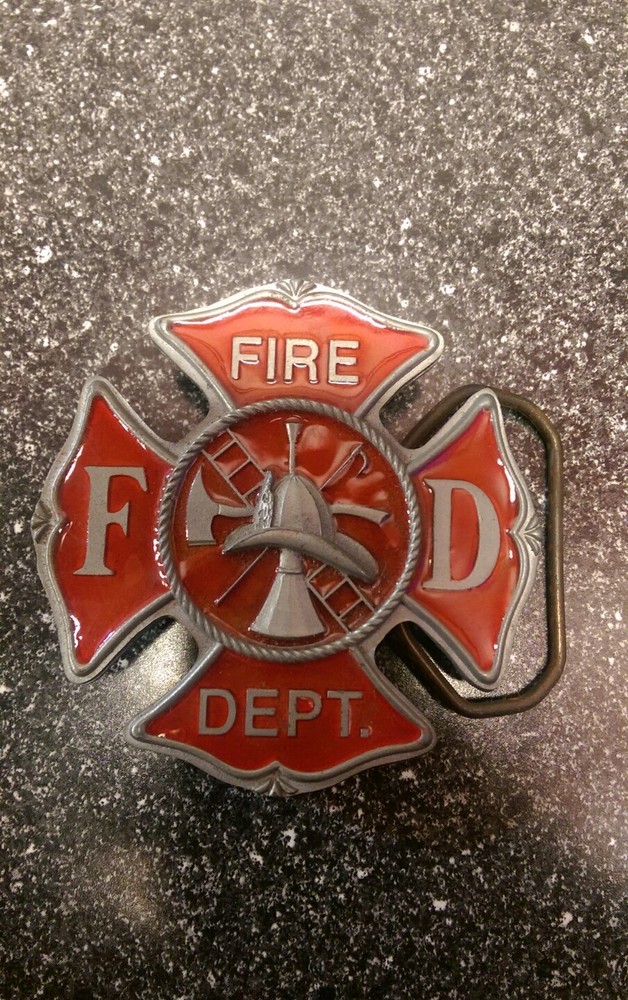 Fire Dept. Belt Buckle By Great American Products