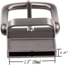 1.5&Prime; (38mm) Belt Buckle Replacement Buckle Reversible Classic Business Buckle