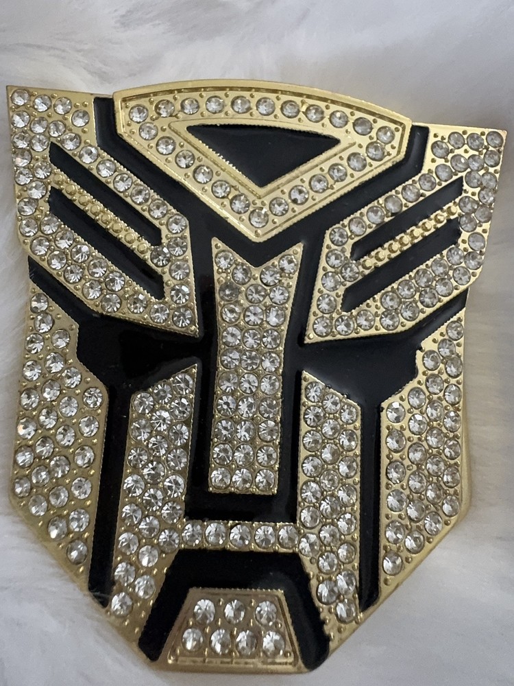 New Men’s Animal Face Studded Rhinestone Belt Buckle New