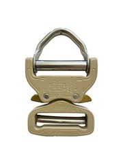 AustriAlpin 45mm / 1.75&Prime; ANSI Cobra Pro Style D Ring Buckle Sand FX45SVD-XL
