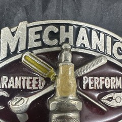 1982 mechanic Belt Buckle The Great American USA 853 Hi Power Super Tuned