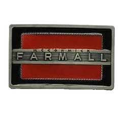 Farmall McCormick Case IH Agriculture Metal With Enamel Accents Belt Buckle