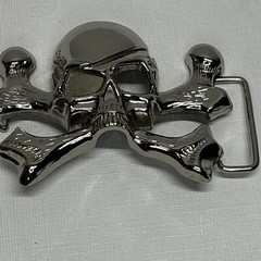 Skull and Crossbones Pirate Belt Buckle