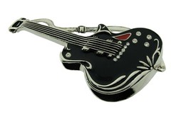 Vintage Guitar Belt Buckle Player Banjo Guitarist Musician Metal Music Men Women