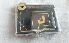 BUXTON BUCKLE X CHANGE INSERT MONOGRAM LETTER J VINTAGE ORIGINAL PACKAGE MENS