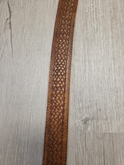 NOCONA OVAL INITIAL BUCKLE R – ACC BUCKLE WITH GENUINE LEATHER BELT ZIPPER POUCH