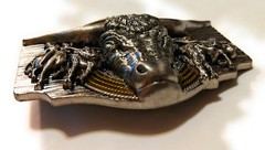 ✖ WESTERN STEER BULL Rope Cowboy Rodeo Style ✖ Belt Buckle ✖ Roping enamel USA
