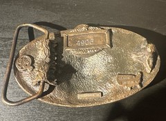 U.S America Constitution Bicentennial Belt Buckle 1787-1987 Pre Owned K 8085