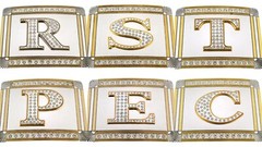 Initial Letter New Men Women A B C D G J R S T Western Cowboy Bling Belt Buckles