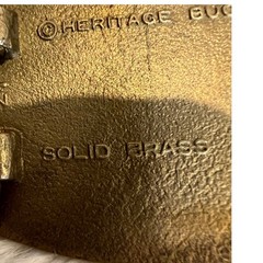 Heritage Buckles Solid Brass Great Seal US Eagle Belt Buckle Patriotic Enamel