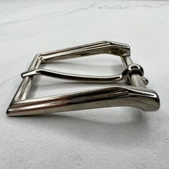 Silver Tone Simple Basic Belt Buckle