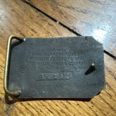 Wells Fargo & Co Stagecoach Western Belt Buckle Silver Metal 1.5in SX44
