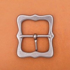 Solid Antique Silver Center Bar Pin Belt Buckle Fits 40mm DIY Leathercraft Belts