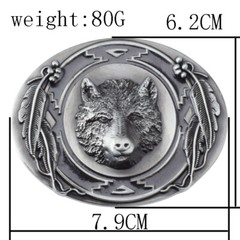 Bear Belt Buckle Western Cowboy Motorcycle Riding Belt Buckle
