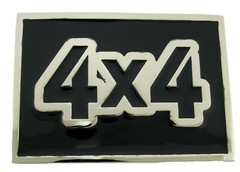 New 4X4 Car Sports Motor Vehicle Trailers Belt Buckle Silverhebilla del cinturón