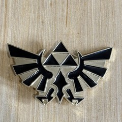 The Legend Of Zelda Triforce Belt Buckle Metal Preowned Black n Gold Read Below!