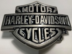 Harley-Davidson Classic Bar&Shield Icon belt buckle.Antique nickel.#99593-08VM.
