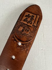 USA commerative 200th anniversary leather belt & buckle, Sz M 34-36, America!