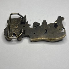 Men’s Belt Buckle – 1979 Baron Solid Brass Stagecoach ZZ