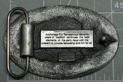 2005 Fur Rendezvous Belt Buckle Pewter Eagle Anniversary Brand New A242