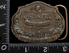 LK10131 VINTAGE SINCE 1888 ***KESSLER*** SMOOTH AS SILK AMERICAN BELT BUCKLE